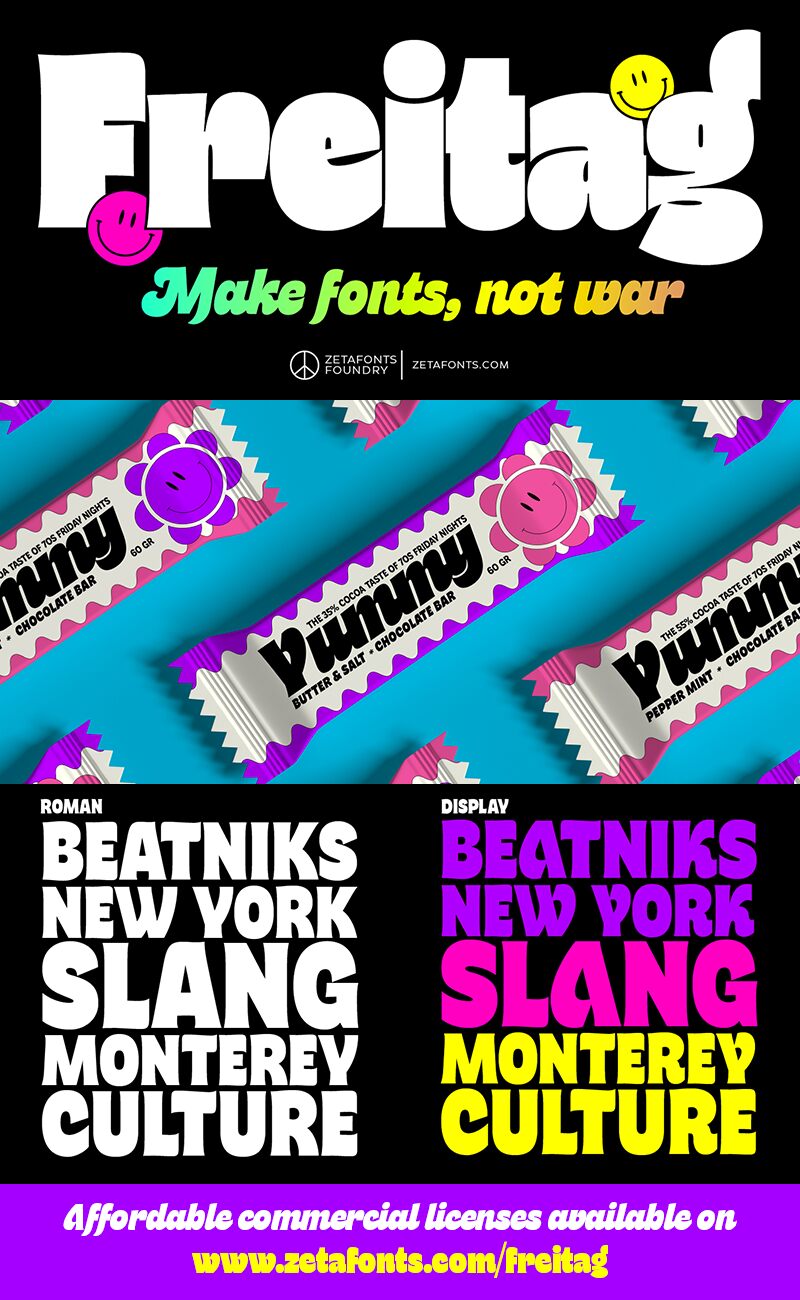 Freitag Display Schriftart