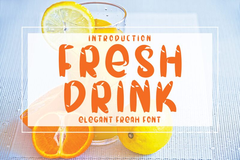 FRESH DRINK Font