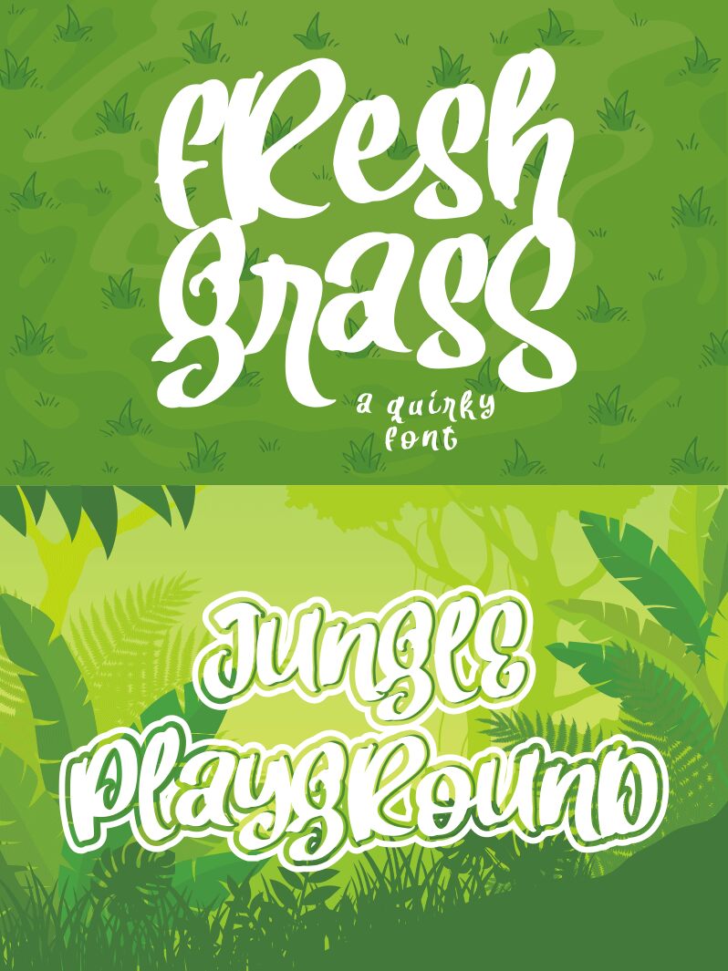 Fresh Grass Schriftart