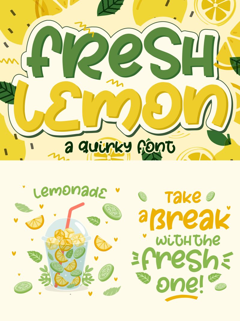 Fresh Lemon Schriftart