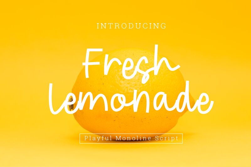 Fresh Lemonade font | Fonts2u.com