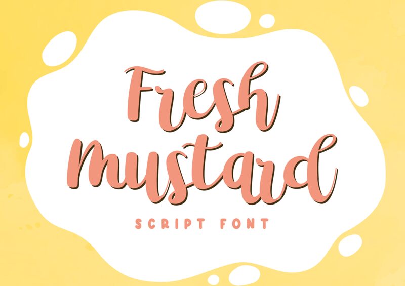 Fresh Mustard Czcionka