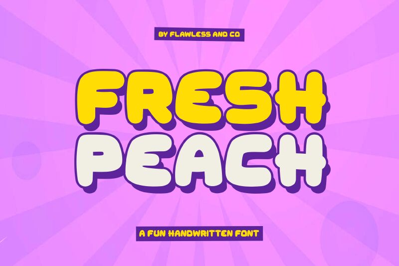 Fresh Peach Schriftart