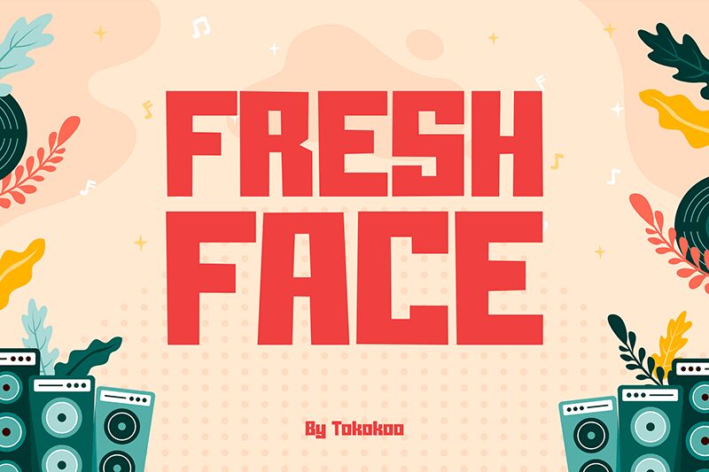 FRESHFACE Schriftart