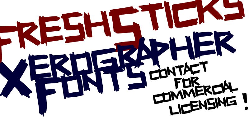FreshSticks Schriftart