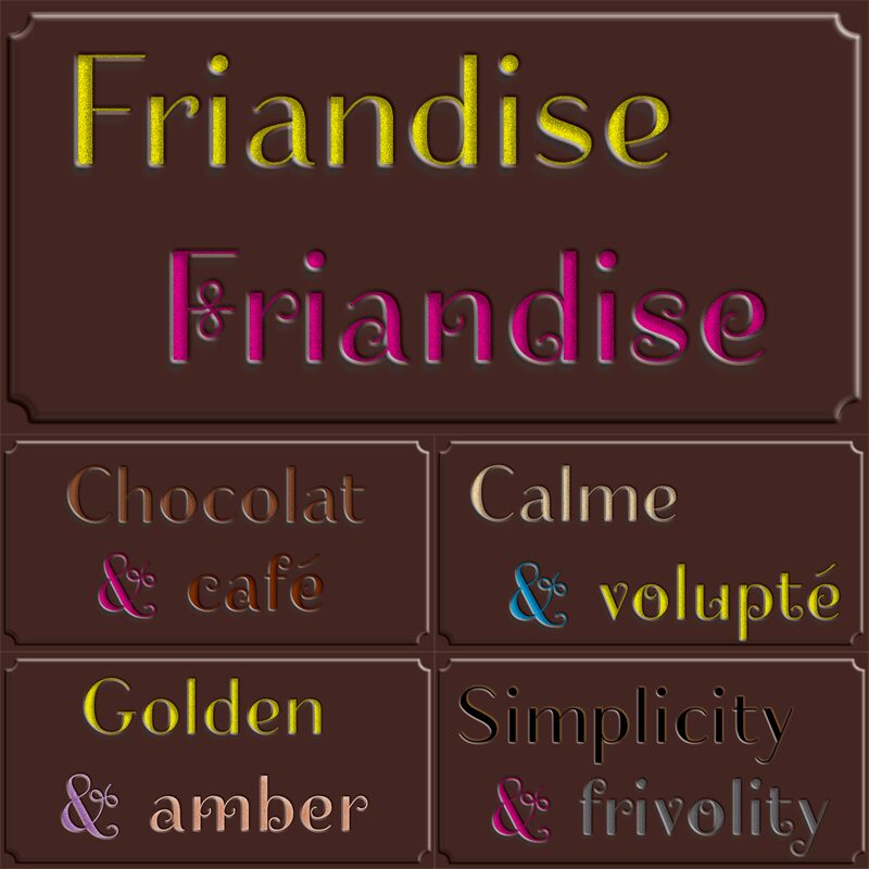 Friandise Schriftart