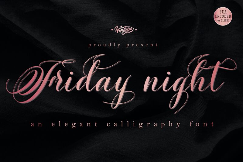 Friday night Font