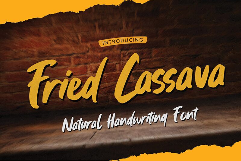 Fried Cassava Schriftart
