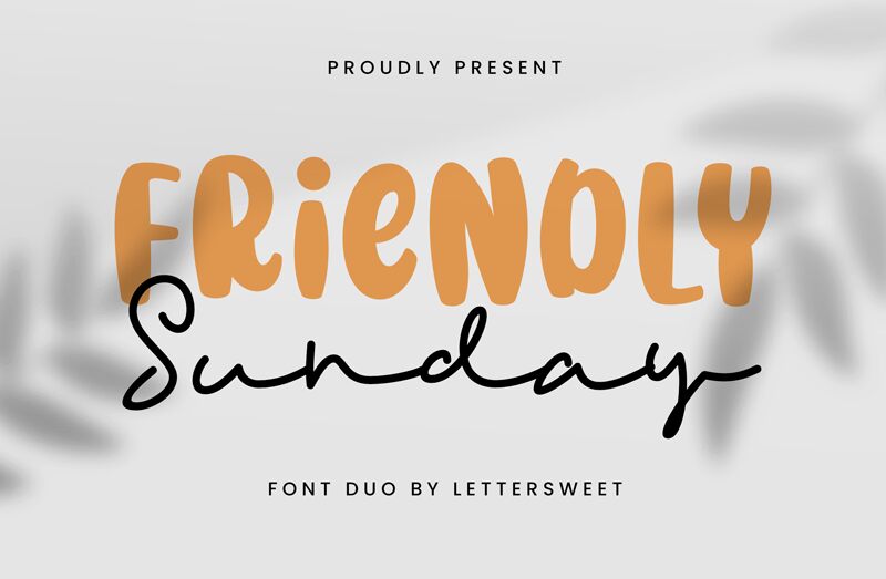 Friendly Sunday Sans Schriftart