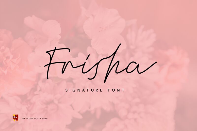Frisha Signature Schriftart