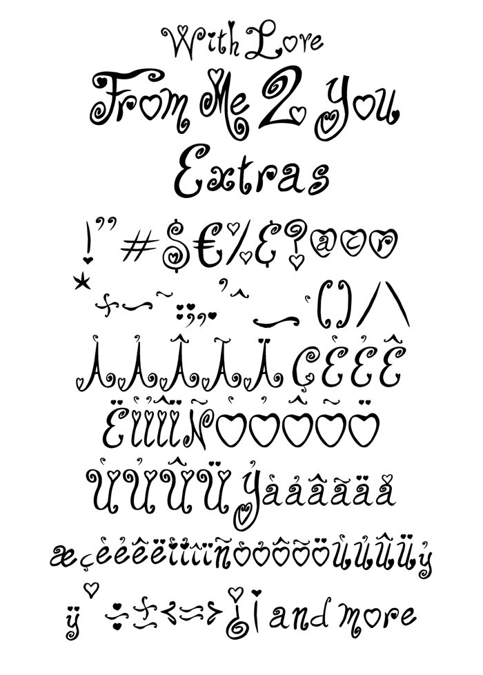 From Me 2 You Schriftart