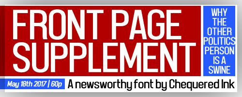 Front Page Supplement フォント