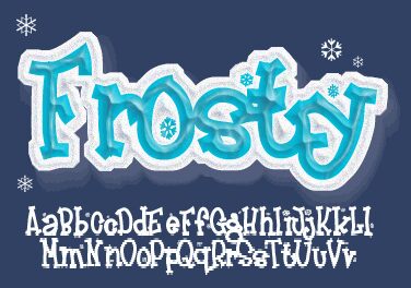 Frosty Schriftart