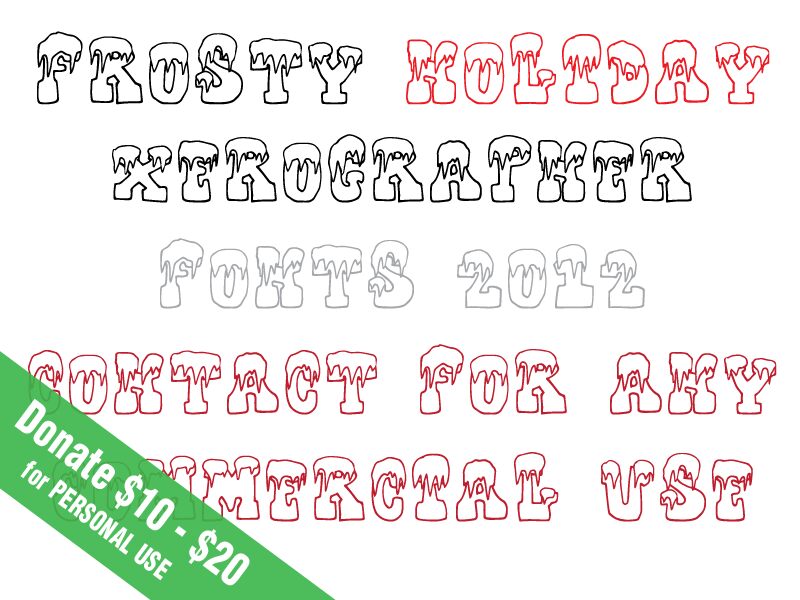 FrostyHoliday Carattere