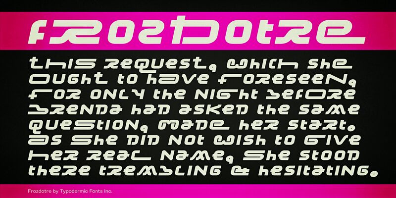 Frozdotre Czcionka