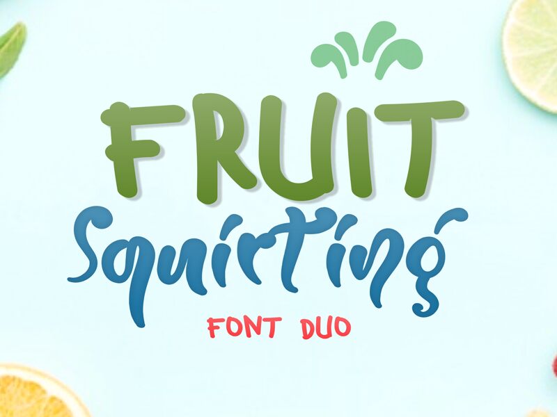 Fruit Squirting Sans Czcionka