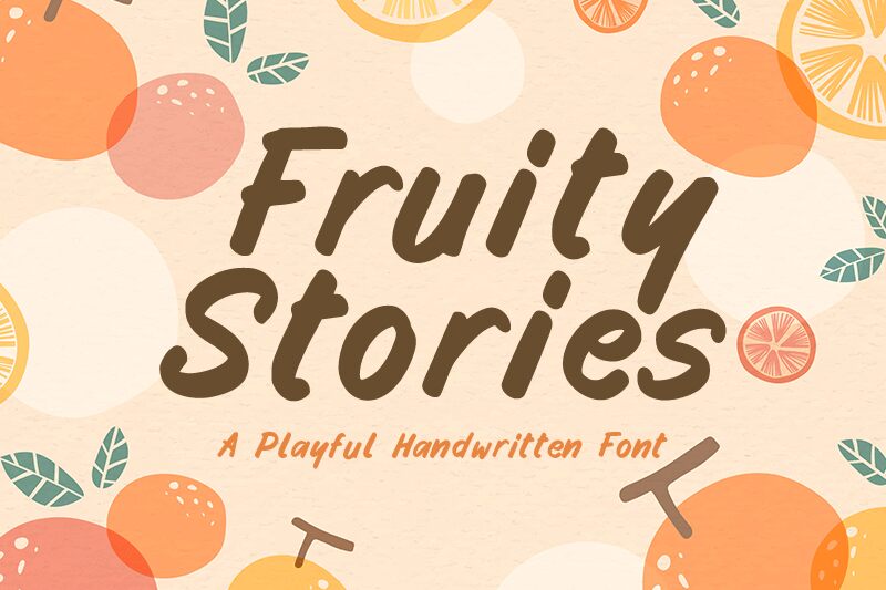 Fruity Stories Czcionka