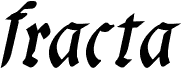 fracta Condensed Bold Italic