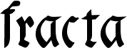 fracta Condensed Bold