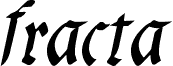 fracta SemiBold Italic