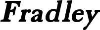Fradley Bold Italic