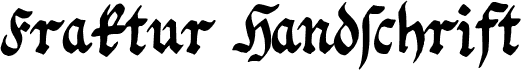 Aperçu de la police Fraktur Handschrift Regular