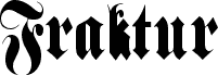 Fraktur Plain