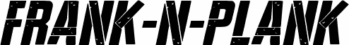 Frank-n-Plank Bold Italic