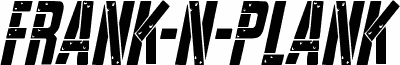 Frank-n-Plank Condensed Italic