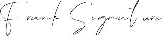 Frank Signature Regular шрифт