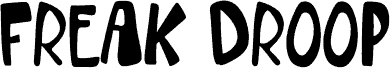 Freak Droop フォント