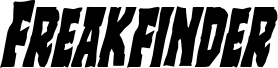 Preview of the Freakfinder Condensed Italic font