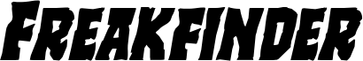 Preview of the Freakfinder Expanded Italic font