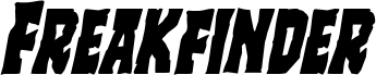 Preview of the Freakfinder Italic font