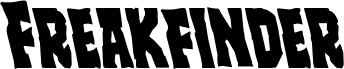 Preview of the Freakfinder Leftalic font