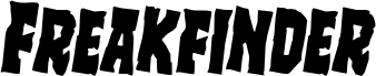 Preview of the Freakfinder Rotated 2 font