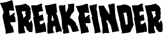 Preview of the Freakfinder Rotated font