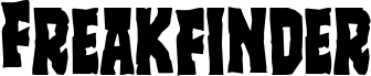 Preview of the Freakfinder Staggered font