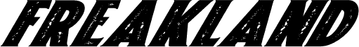 Freakland Italic