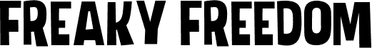 Freaky Freedom шрифт