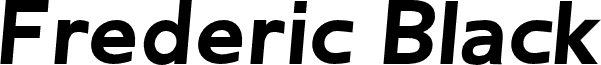 Frederic Black Italic