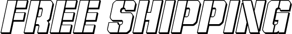 Podgląd czcionki Free Shipping 3D Italic