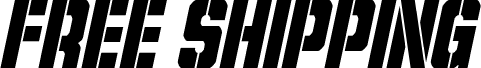 Podgląd czcionki Free Shipping Condensed Italic