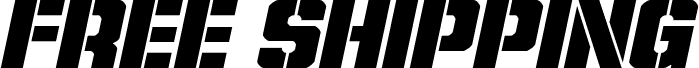Podgląd czcionki Free Shipping Expanded Italic