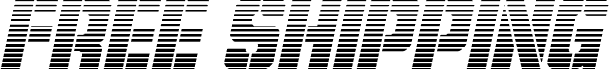 Podgląd czcionki Free Shipping Gradient Italic