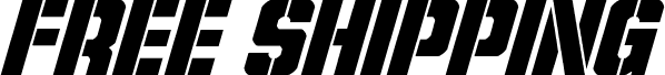 Podgląd czcionki Free Shipping Super-Italic