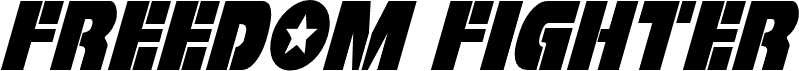 Freedom Fighter Condensed Italic