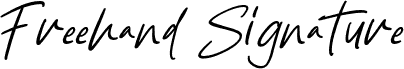 Freehand Signature
