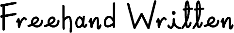 Freehand Written Regular шрифт