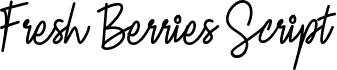 FRESH  BERRIES Script FREE